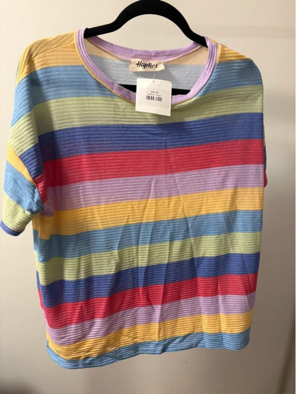 NWT Boutique Haptics Stripped Tee - Large